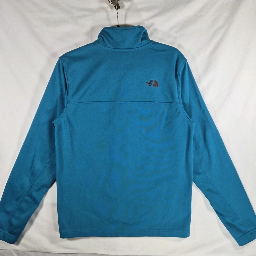 The North Face Men's Small Teal Turquoise Quarter Zip Fleece Pullover